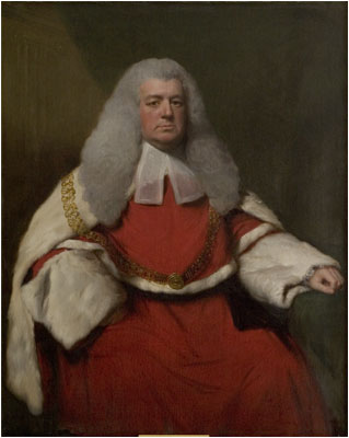Sir James Eyre Chief Justice of the Common Pleas 1770 by Lemuel Francis Abbot (1760-1802)  Government Art Collection  Royal Courts of Justice The Strand London RCJ5564 